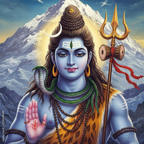 Lord Shiva with Mount Kailash