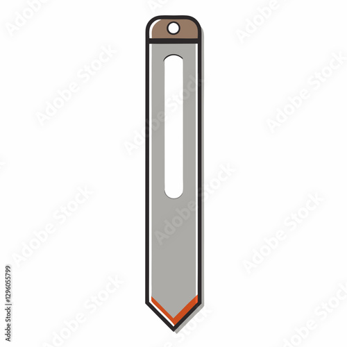 slim metal bookmark