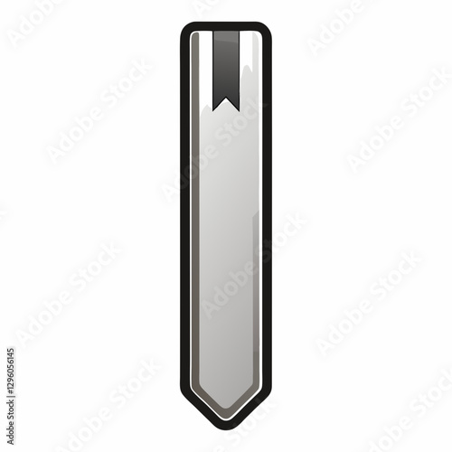 slim metal bookmark