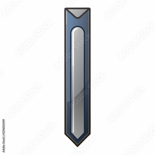 slim metal bookmark