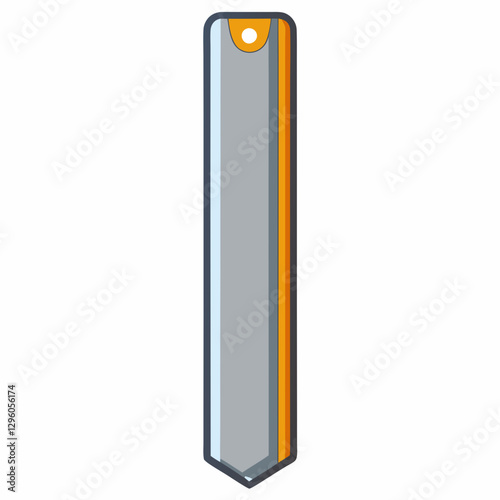 slim metal bookmark