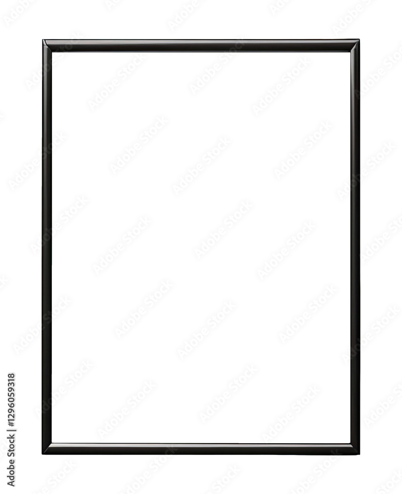 Transparent black frame for creative works and mockups Transparent black frame for creative works and mockups