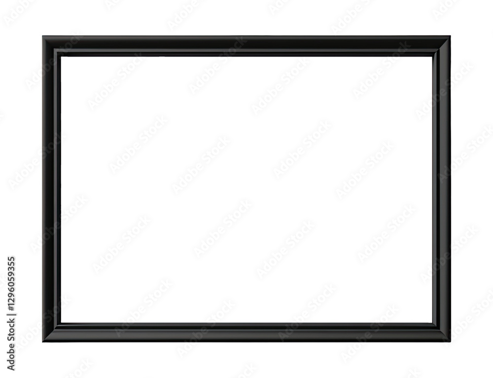 Transparent black frame for creative works and mockups Transparent black frame for creative works and mockups