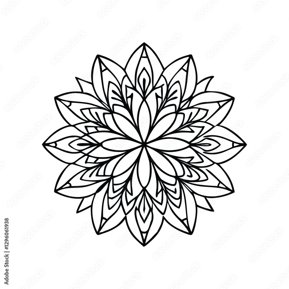 A Simple Mandala With An Elegant Design A Simple Mandala With An Elegant Design