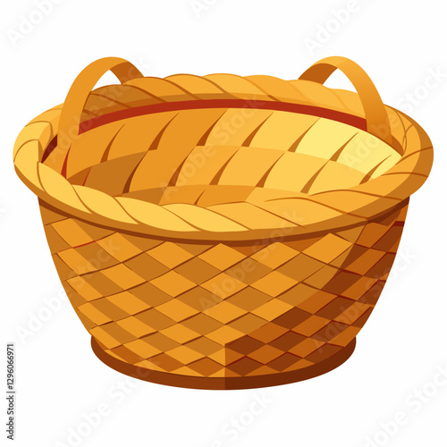handwoven wicker bread basket 