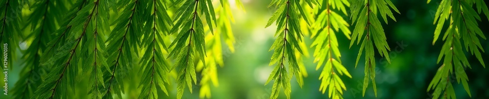 Obraz premium Lush vibrant willow branches covered in downy fuzz, fluffy, vibrant