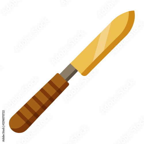 rustic wooden butter knife 
