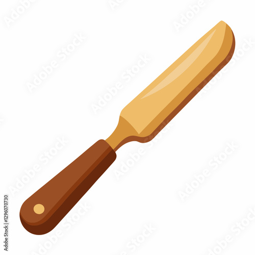 rustic wooden butter knife 