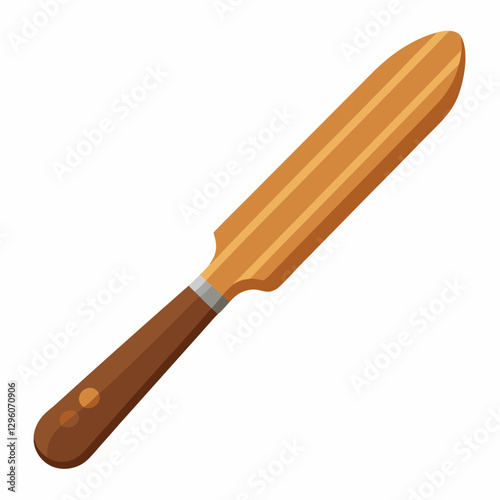 rustic wooden butter knife 