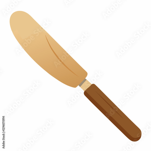 rustic wooden butter knife 