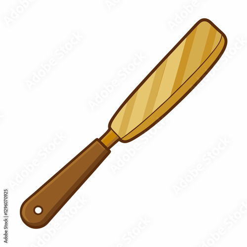 rustic wooden butter knife 