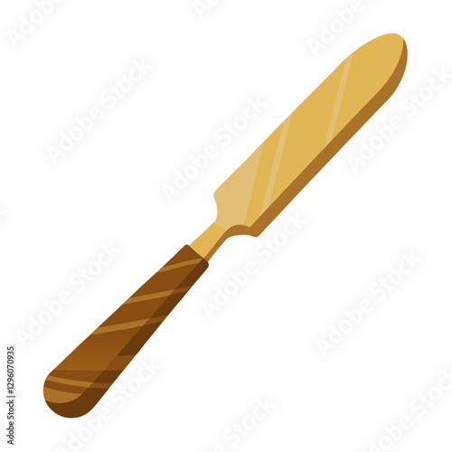 rustic wooden butter knife 