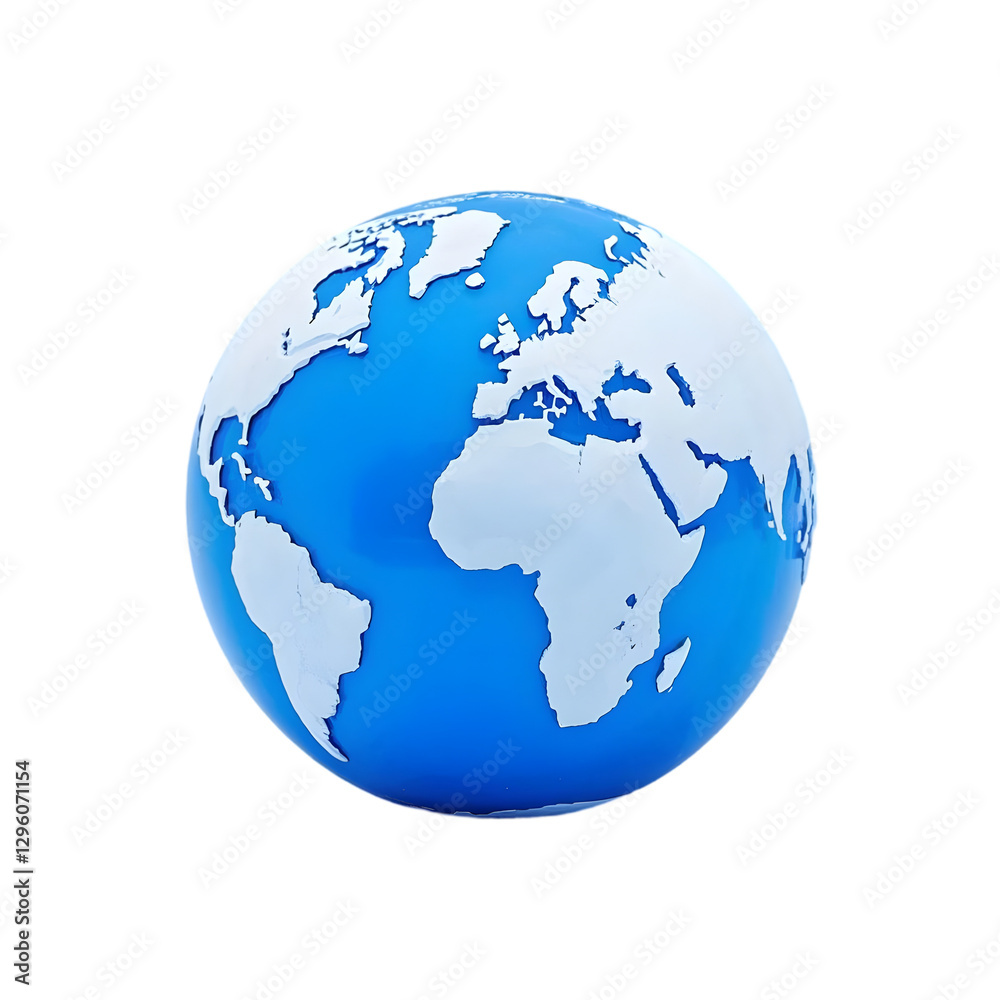 Digital globe on transparent background Digital globe on transparent background
