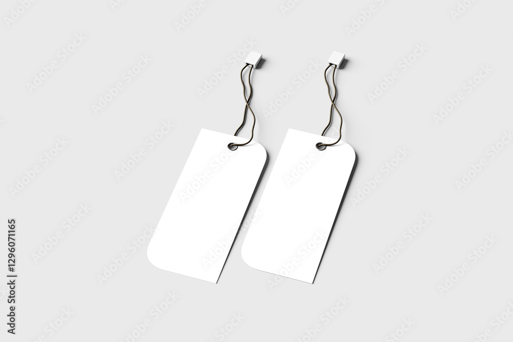 Naklejka premium Label Tag Design Mockup 