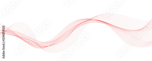 red ribbon isolated on white