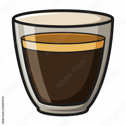 double walled espresso glass