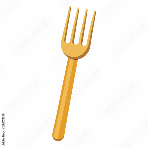 gold plated dessert fork 