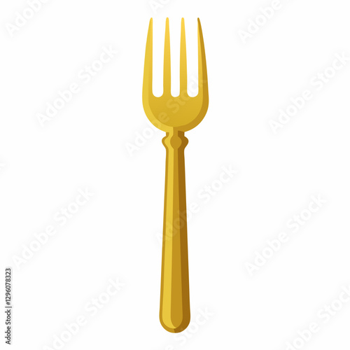 gold plated dessert fork 
