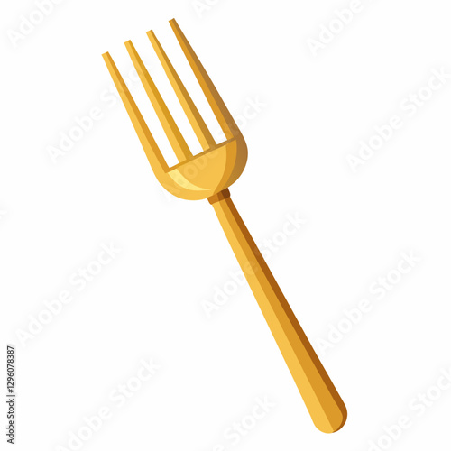 gold plated dessert fork 