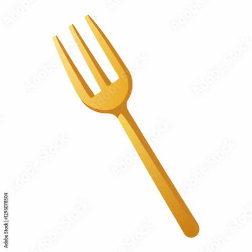 gold plated dessert fork 