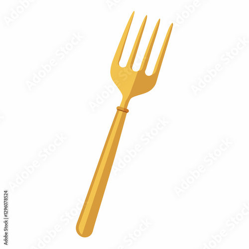 gold plated dessert fork 