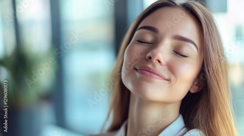 Free Download Joyful smiling face, relaxation and well-being concept - GFXLoad