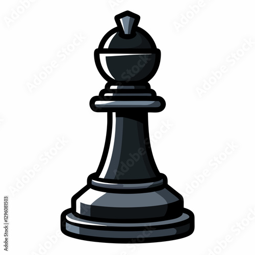 polished onyx chess piece 