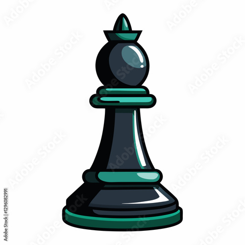 polished onyx chess piece 