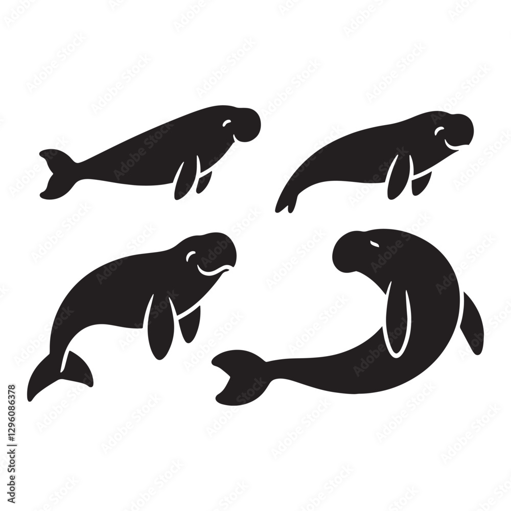 Timeless Dugong silhouette, a symbol of marine conservation - Dugong illustration - Minimalist Dugong vector - Aquatic silhouette
Timeless Dugong silhouette, a symbol of marine conservation - Dugong illustration - Minimalist Dugong vector - Aquatic silhouette