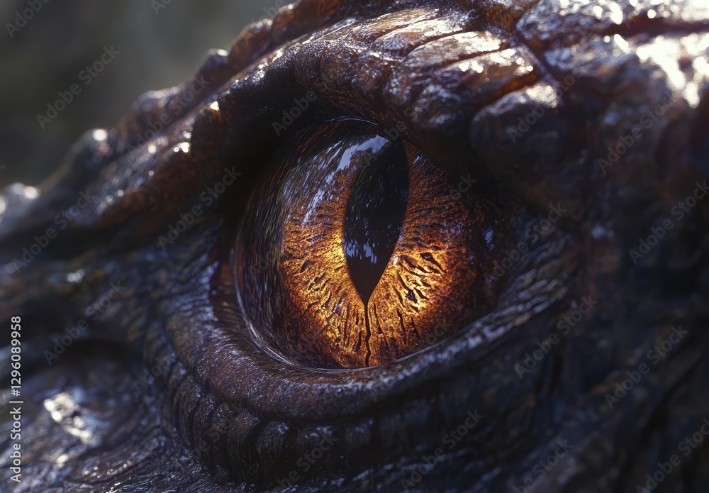 Intricate Close-Up of a Dragon Eye with Textured Scales and Vivid Amber Iris Capturing Mythical Beauty and Fantasy Elements in Nature Intricate Close-Up of a Dragon Eye with Textured Scales and Vivid Amber Iris Capturing Mythical Beauty and Fantasy Elements in Nature