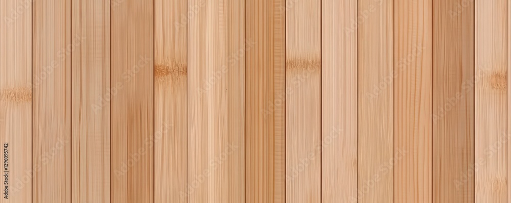 Fototapeta premium A seamless pattern of light-colored wooden planks, showcasing natural textures and grain, suitable for backgrounds or design projects.