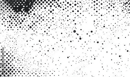 A black and white photo of a white background with a lot of dots. The photo has a very abstract and artistic feel to it