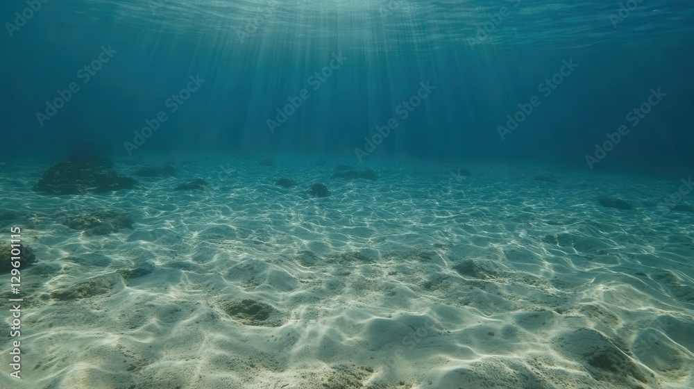 Fototapeta premium underwater scene with sun rays