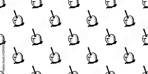 ringo ame pattern background. apple candy japanese pattern. doodle of ringo ame pattern background.