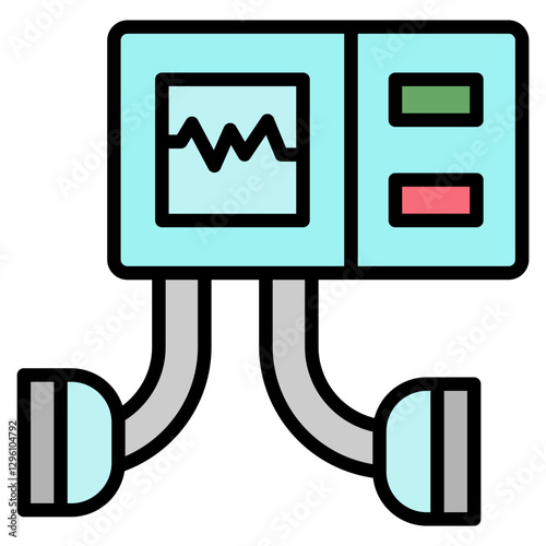 Defibrillator Icon Element For Design