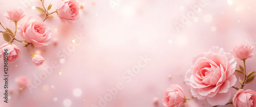 A soft pink cascade of blooming roses set against a dreamy background, embodying beauty, romance, and serenity for every flower lover to adore.