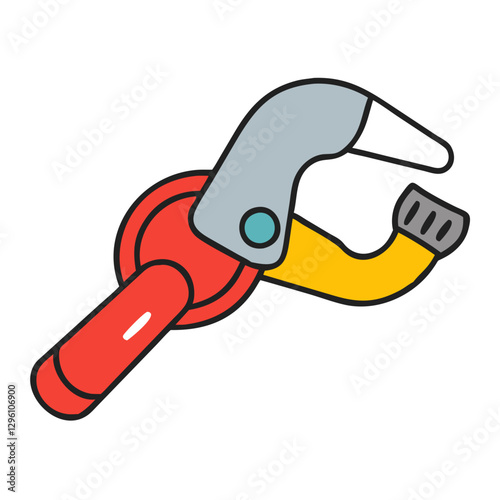 Pipe Cutter icon in colorful illustration style