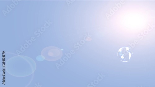 3D Global Sphere Technological Concept of the World Business and Internet Travel
