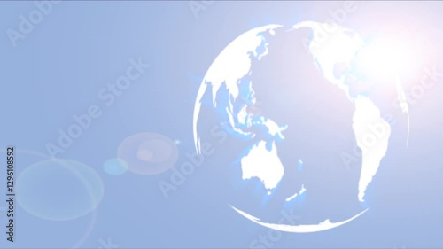 3D Global Sphere Technological Concept of the World Business and Internet Travel