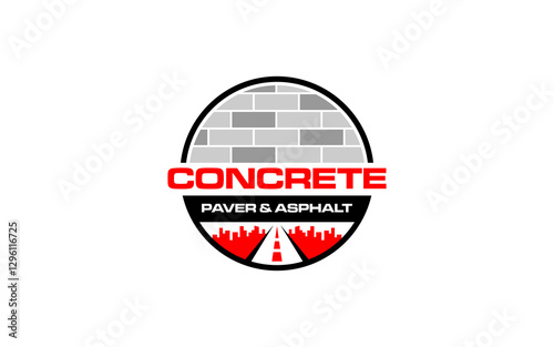 Illustration graphic vector of Asphalt repair, roadwork, pavement logo design template
