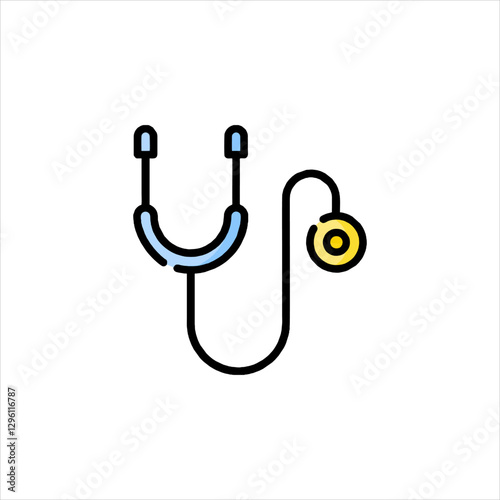 stethoscope isolated on white