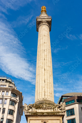 Monument to Great Fire of London in 1666, UK