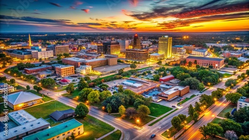Aerial View of Eastern Kansas: Topeka, Lawrence, Leavenworth & Kansas City