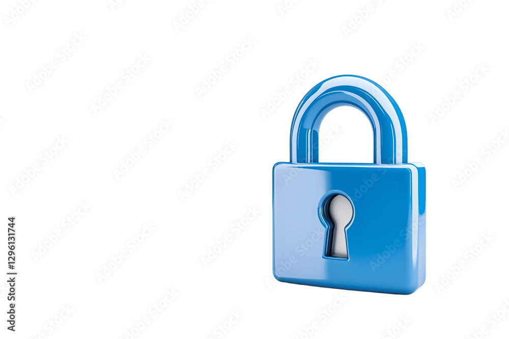 digital lock icon, cyber security symbol, holographic effect, metallic and blue, isolated on white background png cut digital lock icon, cyber security symbol, holographic effect, metallic and blue, isolated on white background png cut