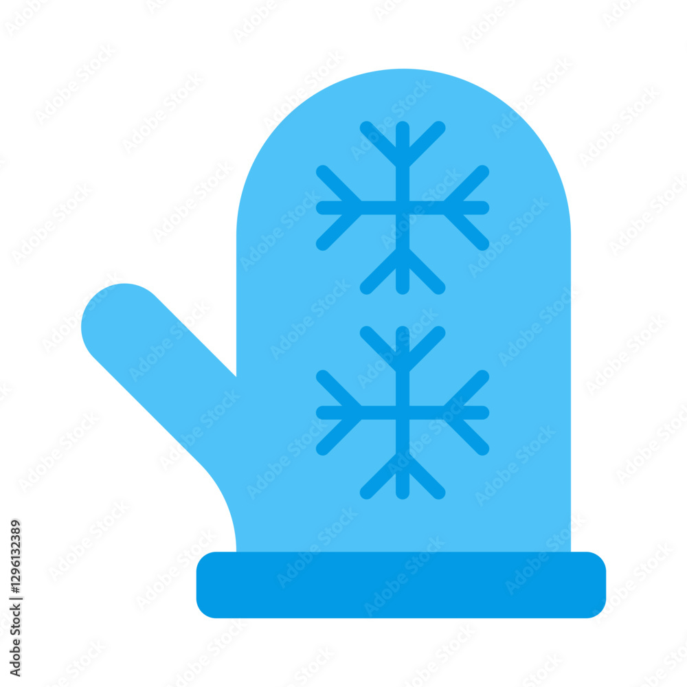 Fototapeta premium Mitten flat icon