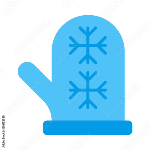 Mitten flat icon