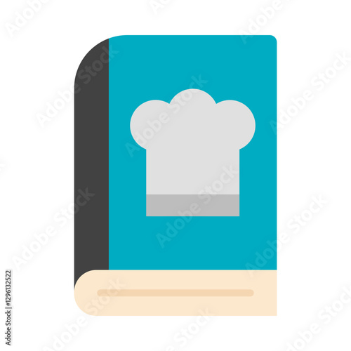 Recipe book flat icon