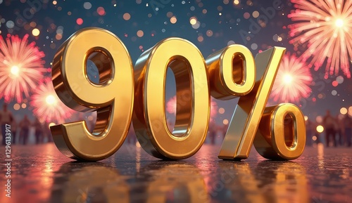 attention-grabbing "-90 off" shopping deal design