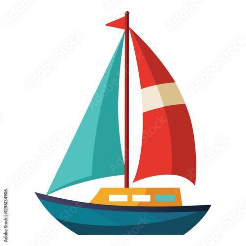boat on a white background