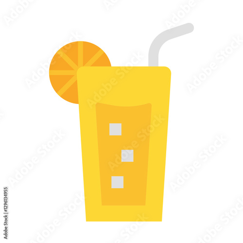 Lemonade flat icon